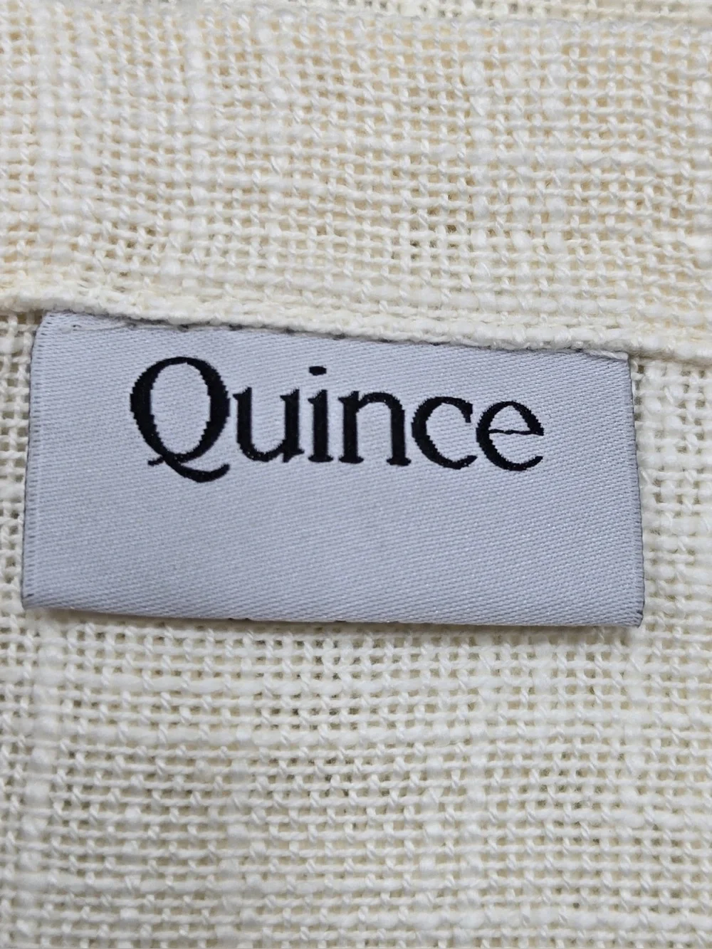 NWT QUINCE Set Of 2 48x84 Cotton Sheer Curtains Ivory 0769